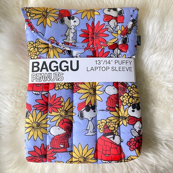 BAGGU | Bags | Nwt Baggu Puffy Laptop Sleeve 314 Peanuts Floral